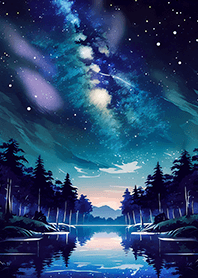 Beautiful starry night view#1405