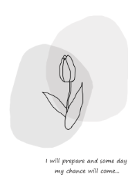 vintage flower (gray)