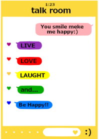 You smile meke me happy /yellow