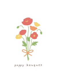 poppy bouquet*
