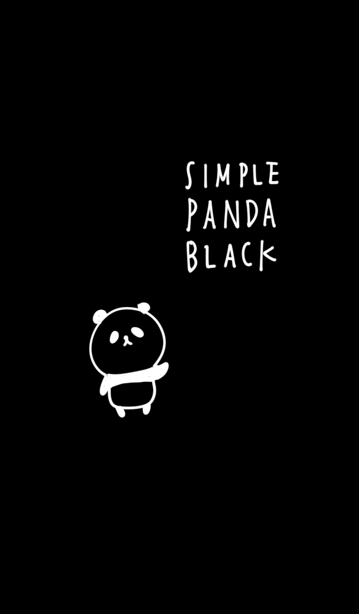 Simple panda black.