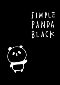Panda sederhana hitam
