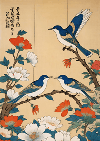 浮世絵 -鳥 0A49D4