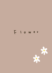 白いお花。