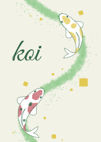 Fish 001-2 (Nishikigoi/Green)