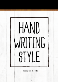 Hand writing -white wood- Vol.12