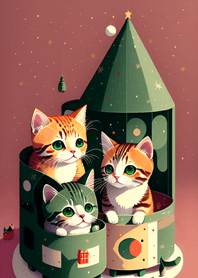 Kucing Natal Datang!