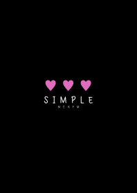 SIMPLE HEART - BLACK 34