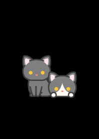 Black Cat*darkmode theme*short-haired