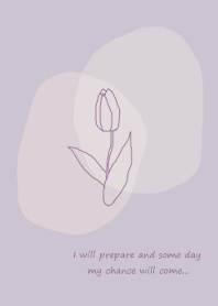 vintage flower / purple beige