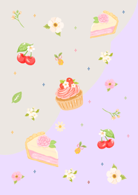 Sweetie Picnic | Purple & Beige