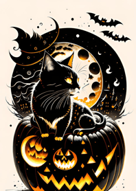 halloween cat 69130c