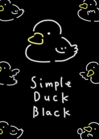 シンプル アヒル ブラック