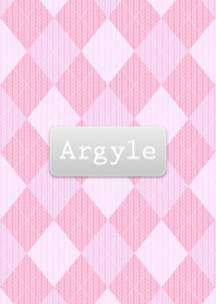 Argyle knit "Pink"
