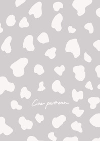 Cow pattern -gray beige