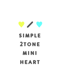 SIMPLE 2TONE MINI HEART 36