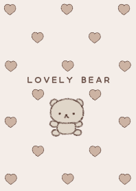 Lovely bear. latte beige brown