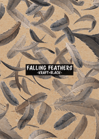 FALLING FEATHERS -KRAFT+BLACK-