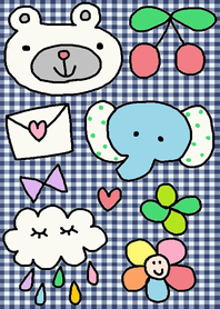 (Happy Bear and Elephant)