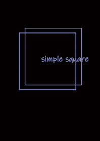 simple square =black blue=