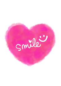 Smile heart smile-Pink-