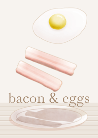 food 001-2 (bacon and eggs/Pink Beige)