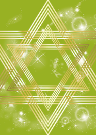 Yellow Green : Lucky Hexagram