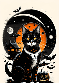halloween cat b37383
