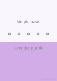 Simple basic ラベンダー パープル