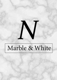 N-Marble&White-Initial