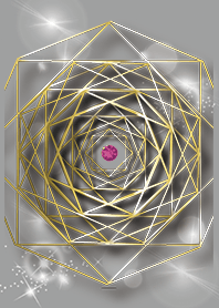 Gray : January garnet & octagon