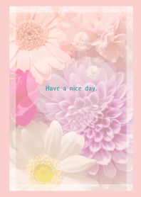 Flowers and hearts. Colorful 60