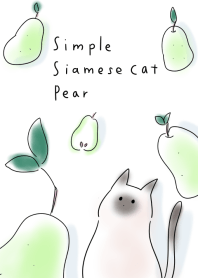 simple Siamese cat pear.