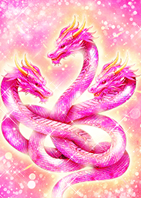 Three Pink Dragons