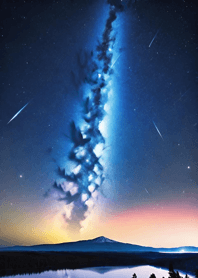 Mountain, Sea, and Moonlit Night bcE601