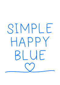 Simples azul feliz