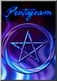 Pentagram -A charm against evil-Blue