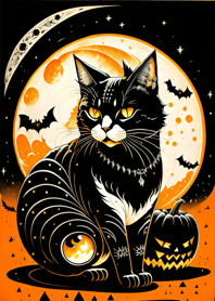 halloween cat fFf873