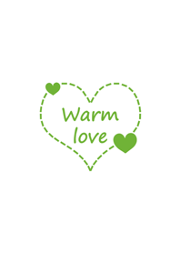 溫暖線條愛心-綠色