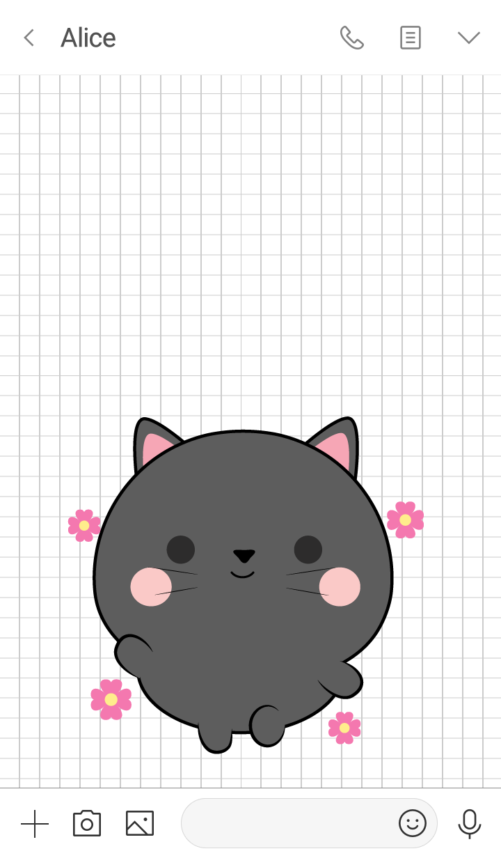 Mini Cute Black Cat Theme