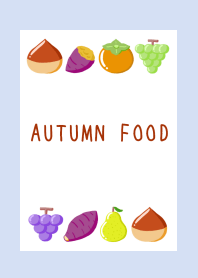 AUTUMN FOOD Theme/BLUE GRAY