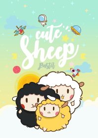 Cute Sheep Galaxy Lemon Pastel