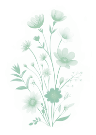Forest flower collection(light mint)