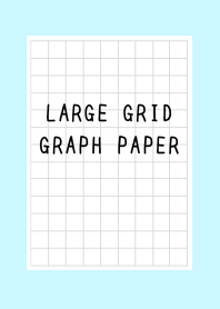LARGE BLACK GRID GRAPH PAPER-LIGHT BLUEj