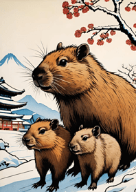 Ukiyo-e - Capybara 98A539