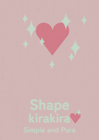 kirakira heart chic peach leaves