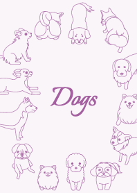 Animal 004-2 (dog/Light Purple)