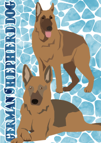 German shepherd dog Water surface