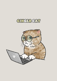 gingercat9 - linen