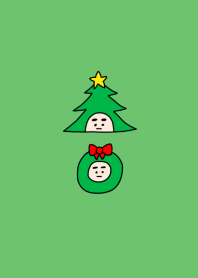 ぼくのふとまゆ クリスマス ((輝く3